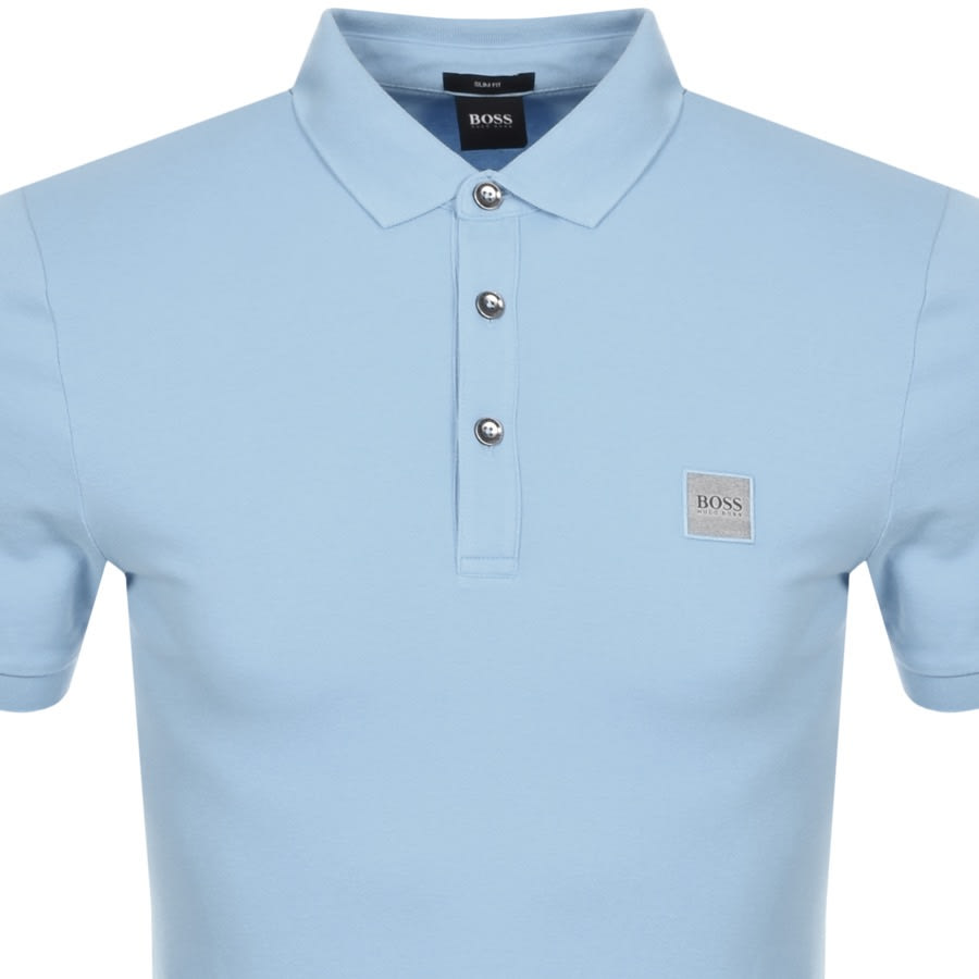 Alternative Image for ProductBOSS Passenger Short Sleeved Polo T Shirt Blue2
